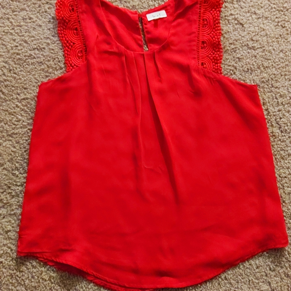 Red Lace Cap Sleeve - Love J